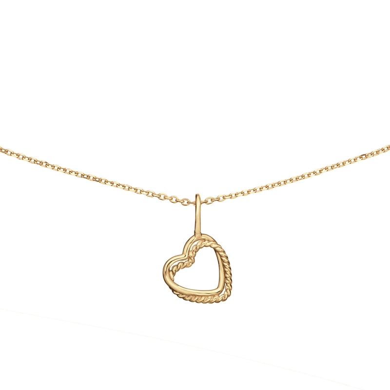 Jackie JKN25.442 Twisted Heart 14k collier 40 - 45 cm