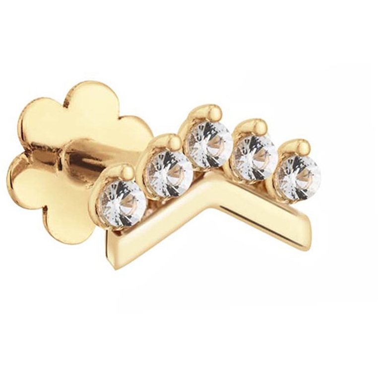 Jackie V Curve White Topaz 585