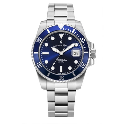 Jacques du Manoir JWG02802 Pro Scuba horloge 43 mm