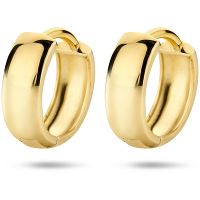 klapoorringen 12 mm 14K geelgoud
