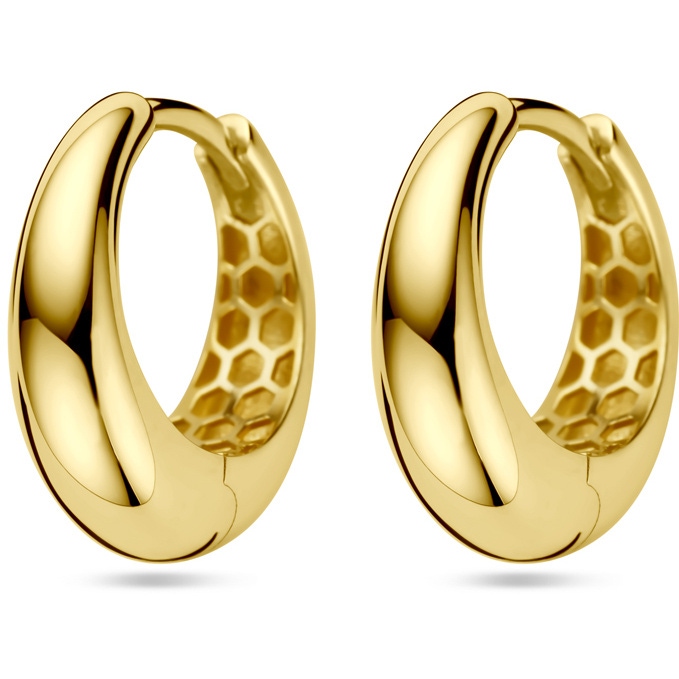 klapoorringen 14K geelgoud