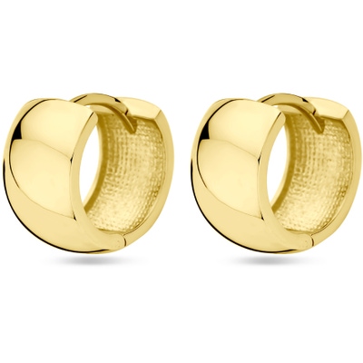 klapoorringen 15 mm 14K geelgoud