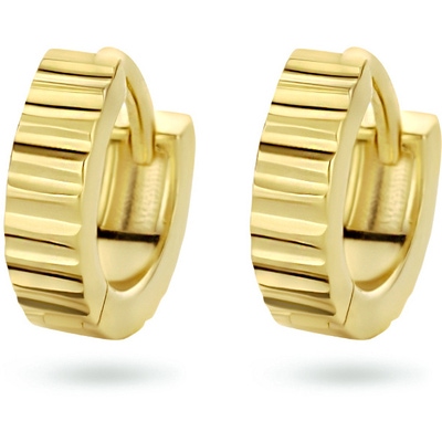 klapoorringen 1 micron zilver verguld geel