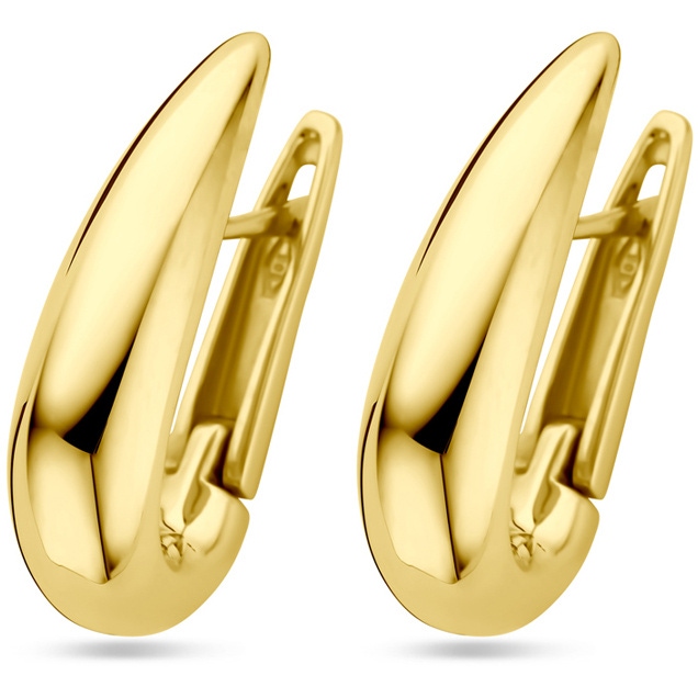 klapoorringen 24 mm 14K geelgoud