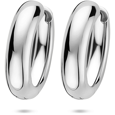klapoorringen 25 mm zilver gerhodineerd