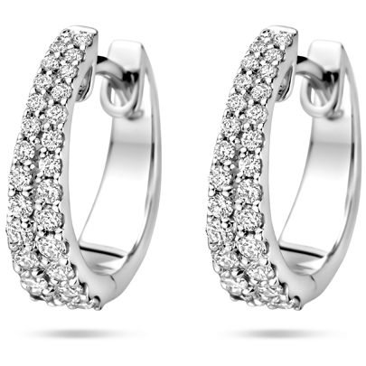 klapoorringen diamant h si 35 mm buis 14K witgoud