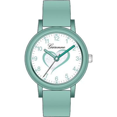 Garonne KV33Q479 Heart kinderhorloge mint groen 27 mm