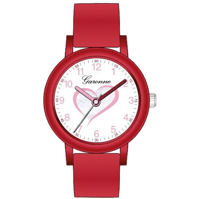 Garonne KV42Q479 Heart kinderhorloge rood 27 mm