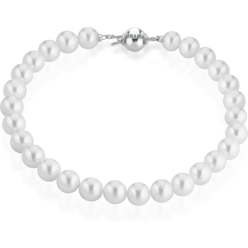 LELUNE LBBRAKA75.SF8 18k witgouden parelarmband