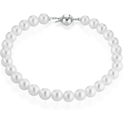 LELUNE LBBRAKA75.SF8 18k witgouden parelarmband