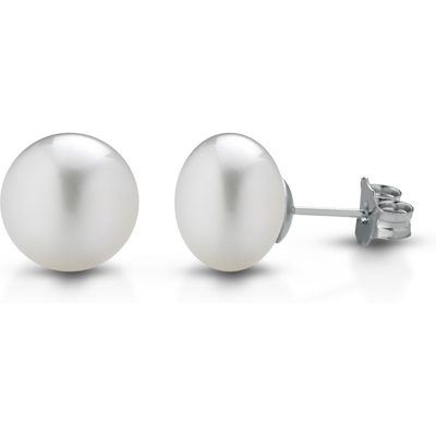 LELUNE LLEA00.105BT 18k witgouden parel oorknopjes