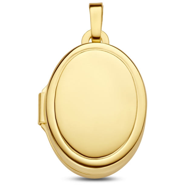 medaillon ovaal 21 mm 14K geelgoud