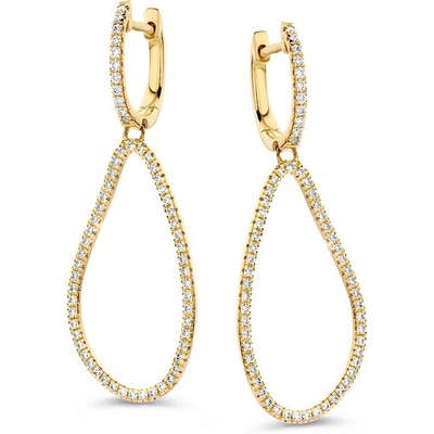 OG118201 14k gouden oorhangers met 059 ct diamant