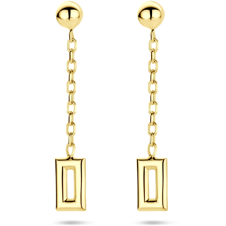 oorhangers 28 mm 14K geelgoud