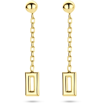 oorhangers 28 mm 14K geelgoud
