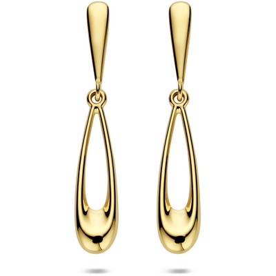 oorhangers 35 mm 14K geelgoud
