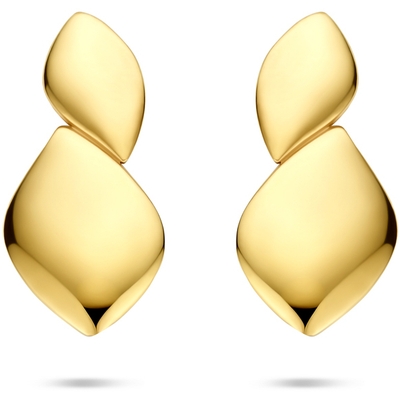 oorknoppen 195 mm 14K geelgoud