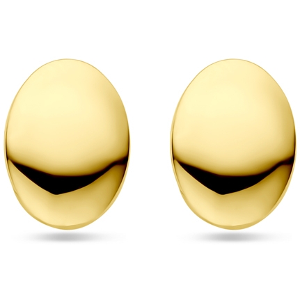 oorknoppen 85 mm 14K geelgoud