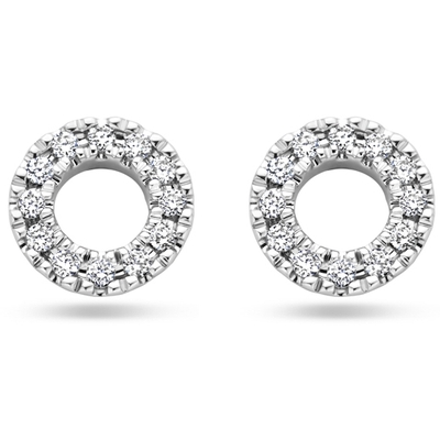 oorknoppen diamant 007ct 2x 0035ct h si 55 mm 14K witgoud