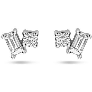 oorknoppen diamant 020ct 2x 010ct h si 4 mm 14K witgoud
