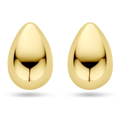 oorknoppen druppel 75 mm 14K geelgoud