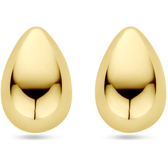 oorknoppen druppel  11 mm 14K geelgoud