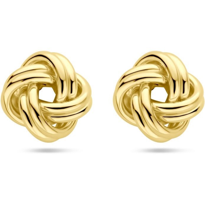 oorknoppen knoop 115 mm 14K geelgoud