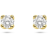 oorknoppen lab grown diamant 020ct 2x 010ct h si 325 mm 14K geelgoud