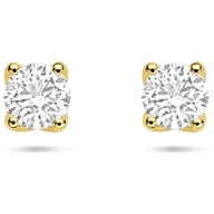 oorknoppen lab grown diamant 10ct 2x 050ct h si 55 mm 14K geelgoud