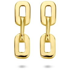 oorknoppen schakel 7 mm 14K geelgoud