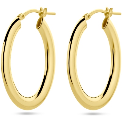 oorringen 1 micron zilver verguld geel