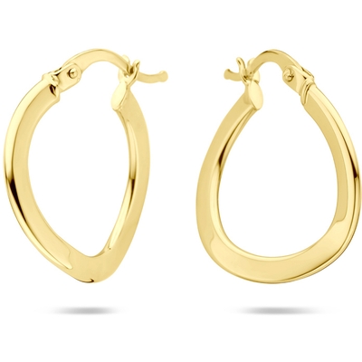 oorringen 21 mm 14K geelgoud