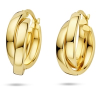 oorringen 21 mm 14K geelgoud