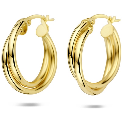 oorringen 21 mm 14K geelgoud