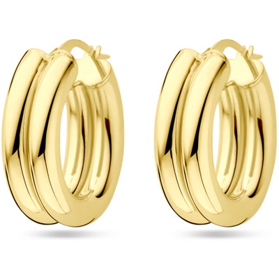 oorringen 23 mm 14K geelgoud
