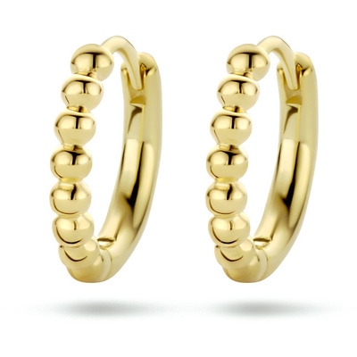 oorringen bolletjes 1 micron zilver verguld geel