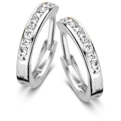 Excellent Jewelry OB225478 14k witgouden oorringen 11 mm