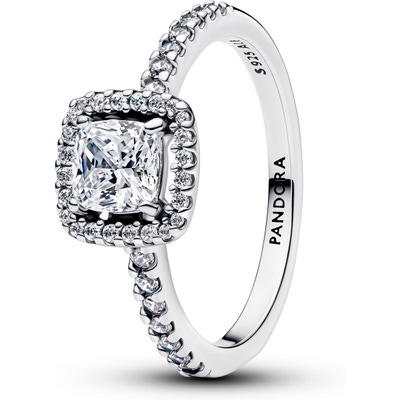 Pandora 193555C02 Sprankelende Vierkante Stralenkrans Ring