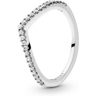 Pandora 196316CZ Sparkling Wishbone Ring