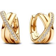 Pandora 263150C01 Gekruiste Pavé Oorringen