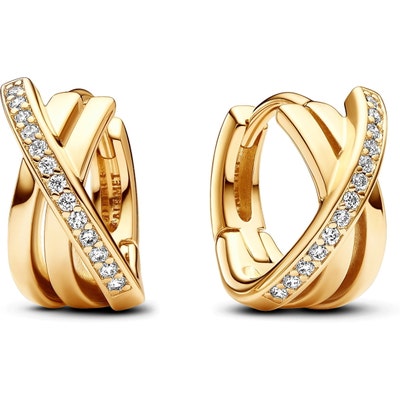 Pandora 263150C01 Gekruiste Pavé Oorringen