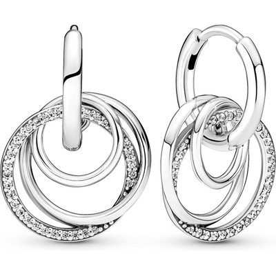 Pandora 291156C01 Family Always Encircled Hoop Earrings