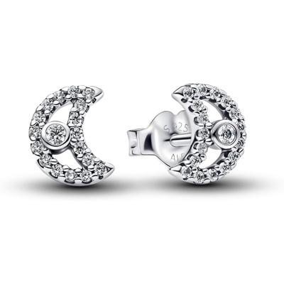 Pandora 294257C01 Sprankelende Maan Oorknopjes