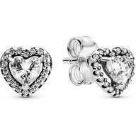 Pandora 298427C01 Elevated Heart Oorknopjes