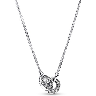 Pandora 392736C01-45 Signature pavé halsketting hanger
