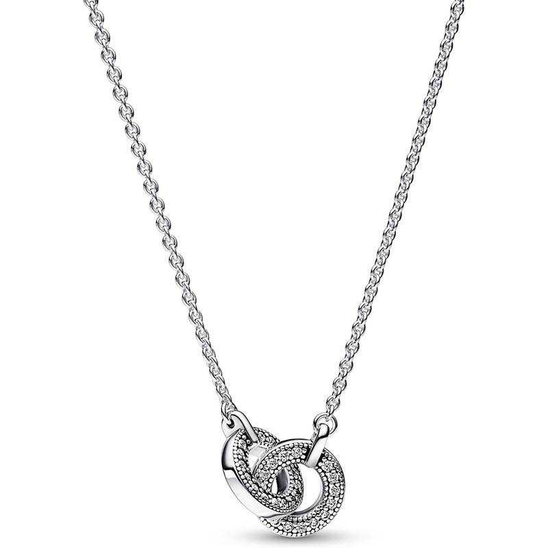 Pandora 392736C01-45 Signature pavé halsketting hanger