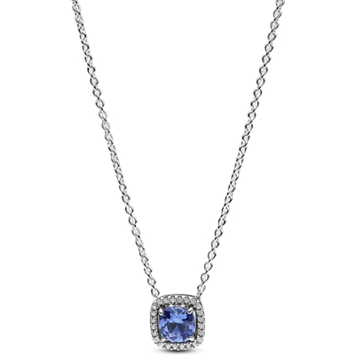 Pandora 393560C01-45 Ketting met hanger met blauwe halo