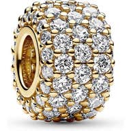 Pandora 762820C01 Sprankelend Pavé Drie Rijen Bedel