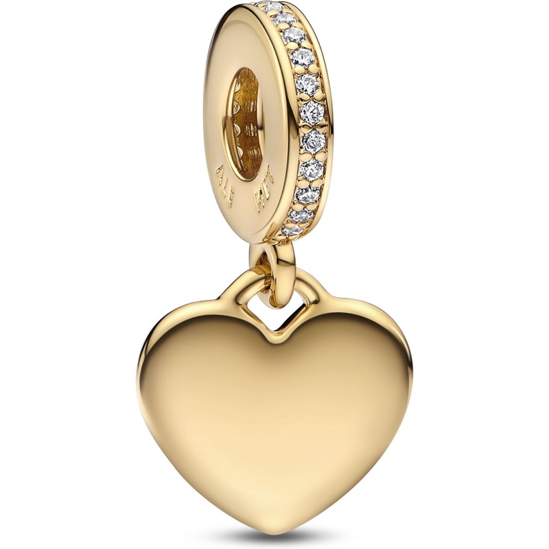 Pandora 768761C01 Charm Pendant Plaque Cœur Gravable