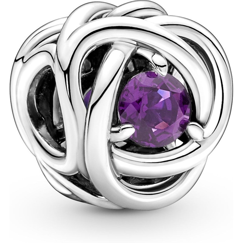 Pandora 790065C02 Februari Geboortesteen Paarse Bedel